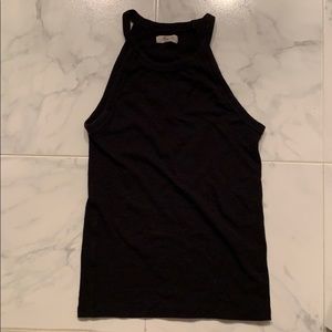 Madewell highneck black top
